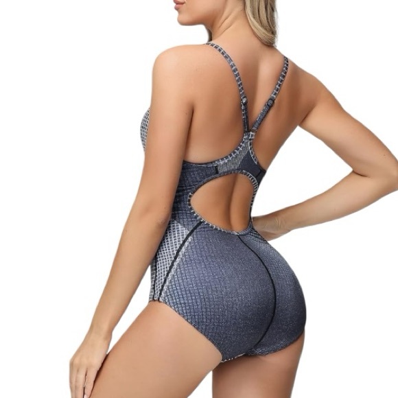 BALEAF Women's Athletic Training Adjustable Strap One Piece Swimsuit. NWT - Picture 2 of 8